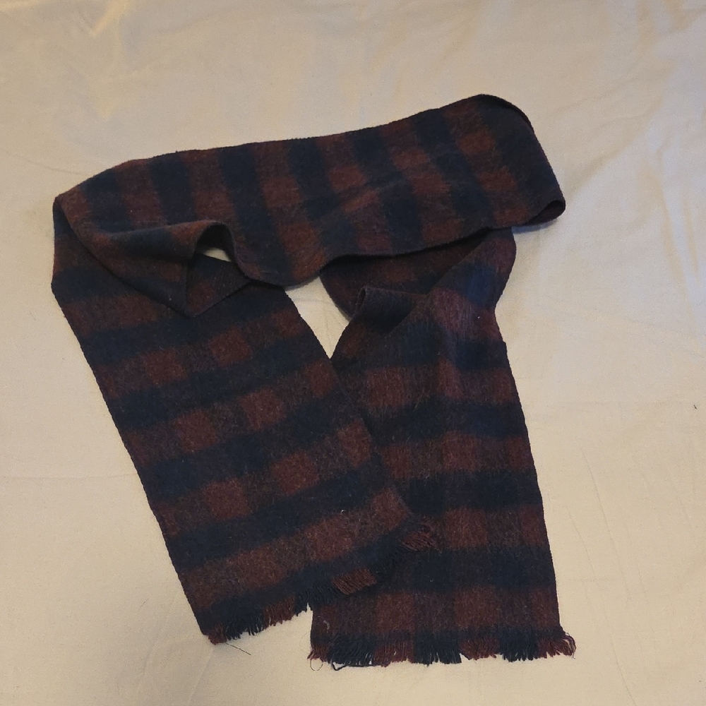 Wool Plaid Scarf